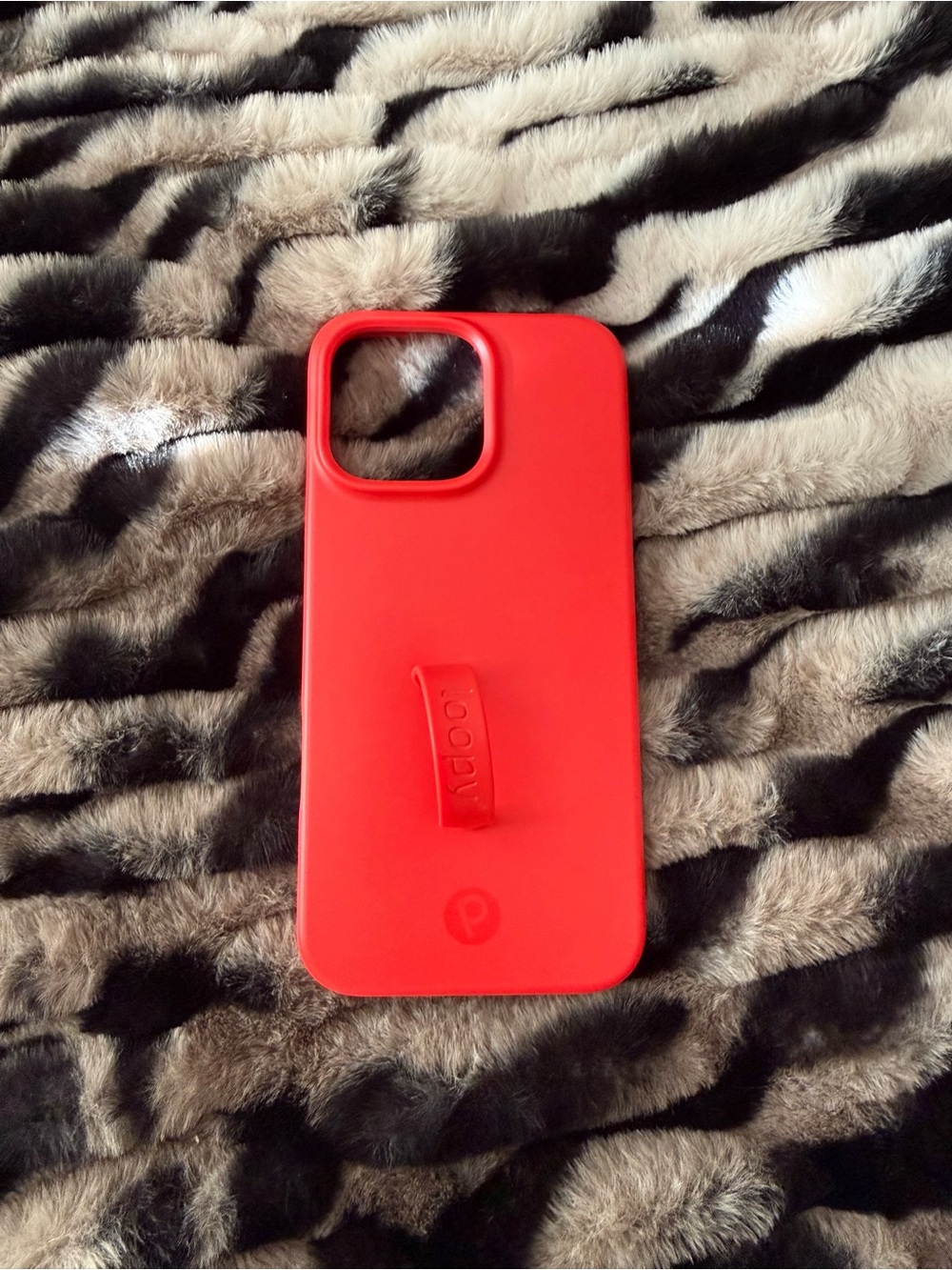 Loopy Case Red Silicone Phone Case with Built-In Loop Grip